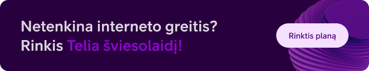 Netenkina interneto greitis? Užsisakyk &scaron;viesolaidį!