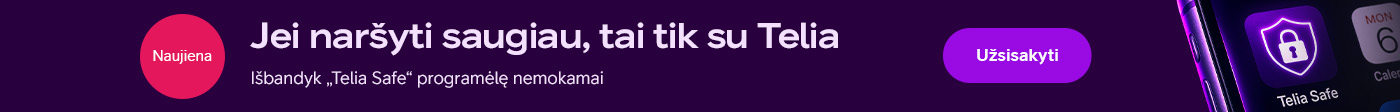 Nar&scaron;yk saugiau su Telia Safe programėle