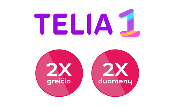 Telia1 - paslaugos kartu apsimoka - Telia