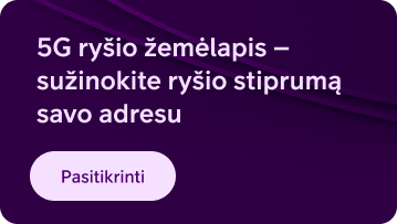 5G ry&scaron;io žemėlapis - sužinokite ry&scaron;io stiprumą savo adresu
