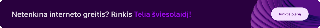 Netenkina interneto greitis? Užsisakyk &scaron;viesolaidį!