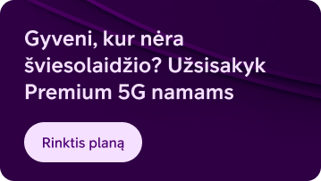 Šviesolaidinis internetas namams | Planai geriausia kaina - Telia
