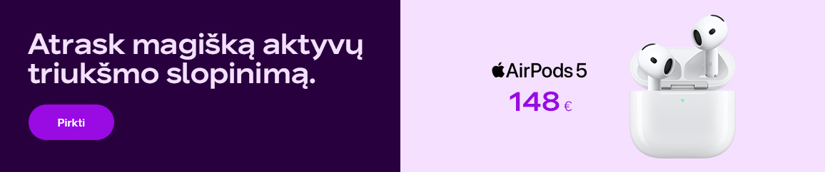 Būk pirmas – užsisakyk Apple naujienas