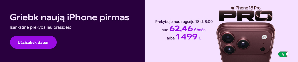 Apple iPhone 18 Pro ir Pro Max jau čia!