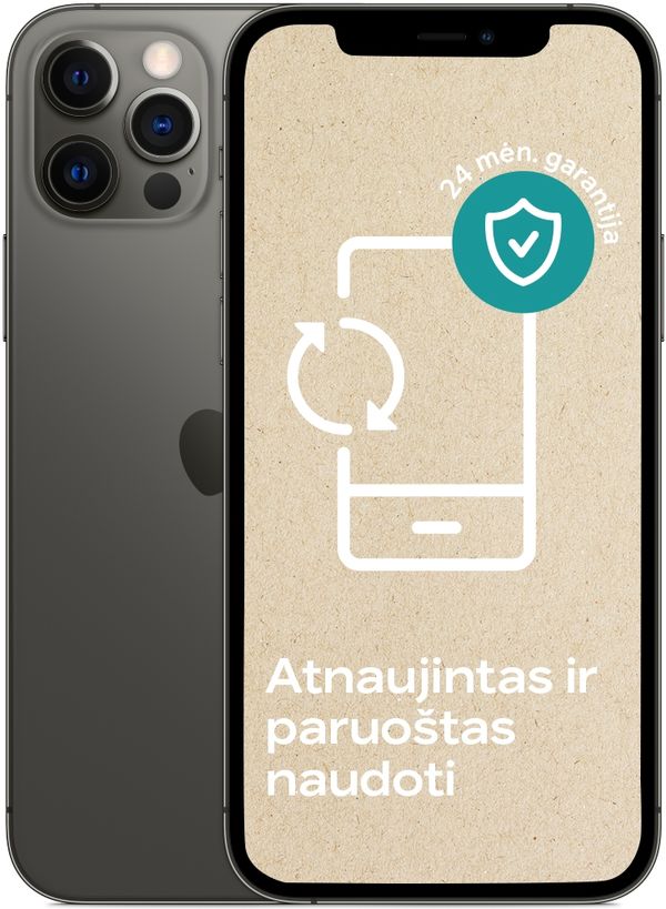 Apple iPhone 12 Pro Atnaujintas 128 gb pilka