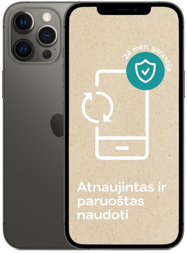 Apple iPhone 12 Pro Max Atnaujintas 128 gb pilka