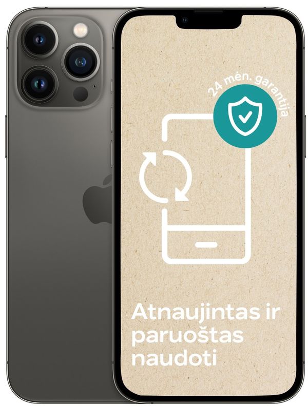 Apple iPhone 13 Pro Max Atnaujintas 128 gb pilka