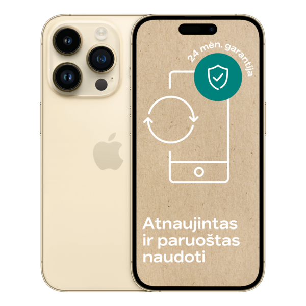 Apple iPhone 14 Pro Atnaujintas 128 gb auksinė