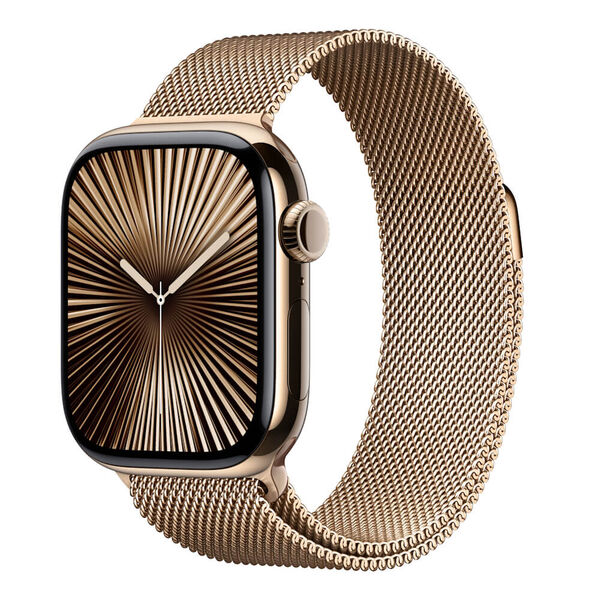 Apple Watch Series 10 LTE titanas, milano 46 mm M/L auksinė