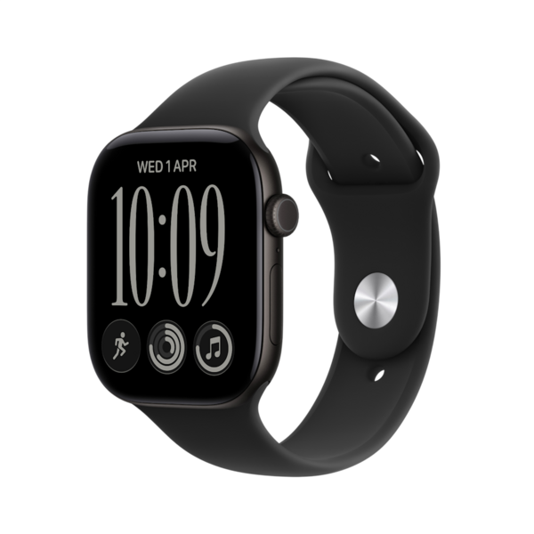Apple Watch Series 12 GPS+LTE aliuminis, sport band 42 mm S/M juoda