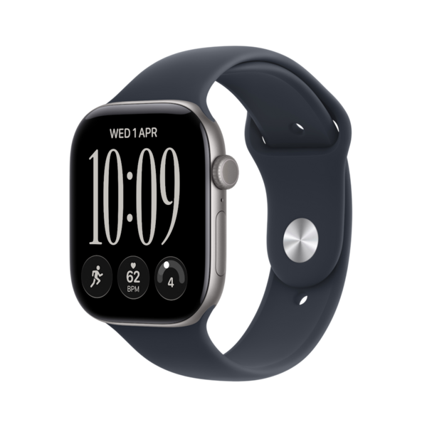 Apple Watch Series 12 GPS+LTE aliuminis, sport band 42 mm S/M mėlyna