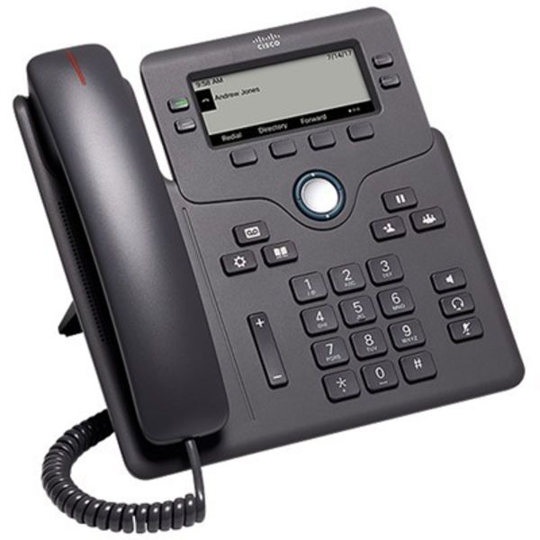 Cisco CP-6841 telefonas with CE Power Adapter juoda