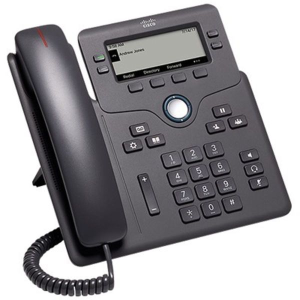 Cisco CP-6851 telefonas with CE Power Adapter juoda