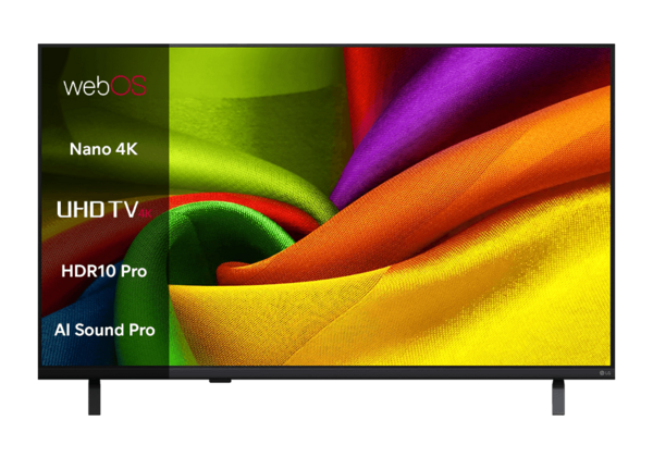 LG NANO 4K UHD AI NU80 43 juoda