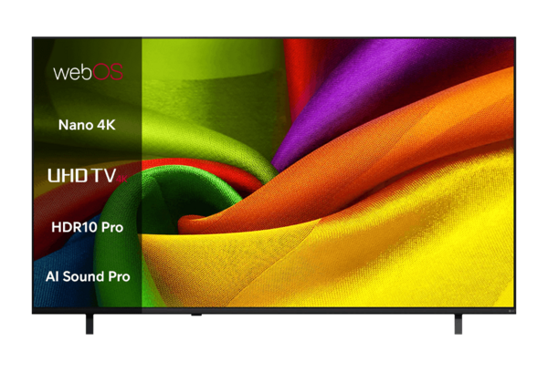 LG NANO 4K UHD AI NU80 75" (~191 cm) juoda