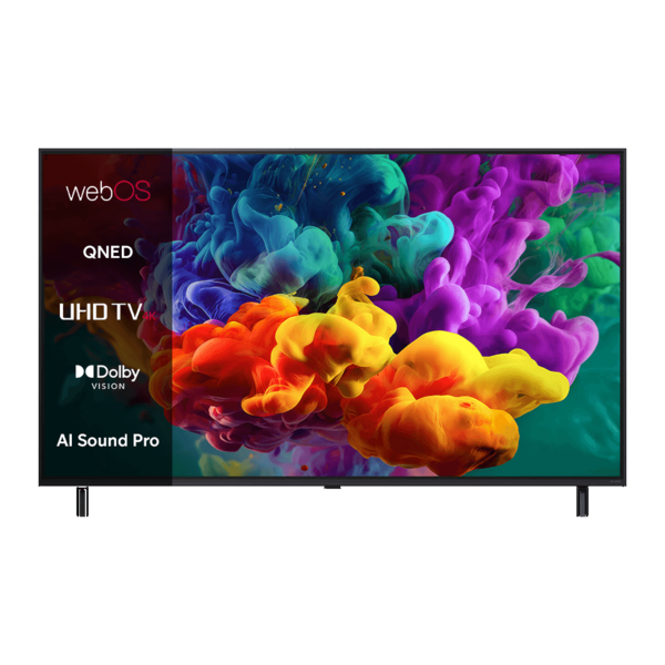 LG QNED evo AI Mini-LED QNED85 + garso sistema 55" (~139 cm) juoda