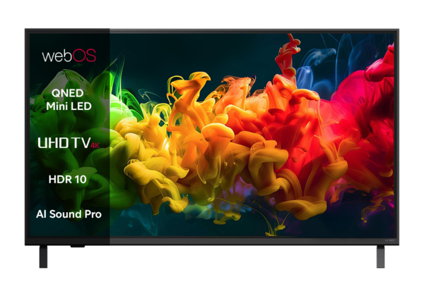 LG QNED evo AI Mini-LED QNED8E 43 juoda