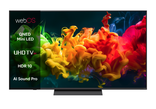 LG QNED evo AI Mini-LED QNED8E 65" (~165 cm) juoda
