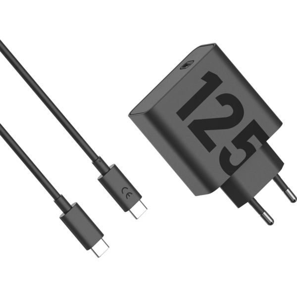Motorola tinklo kroviklis USB C+kabUSB C 125W juoda