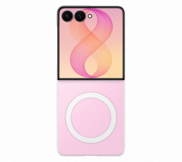 Samsung dėklas Samsung Flip8 skaidri