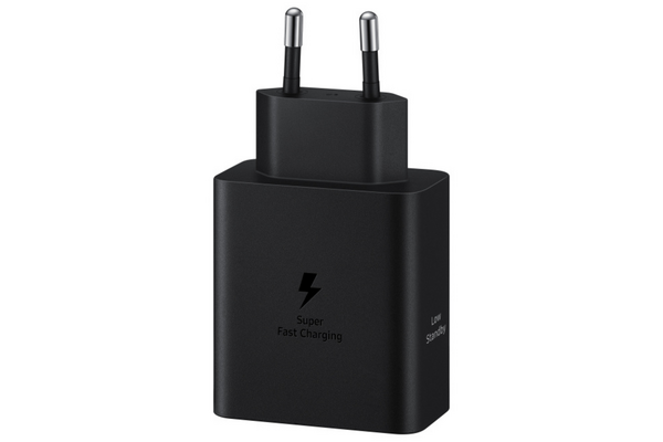 Samsung tinklo įkroviklis dvigubas USB C, 50W juoda