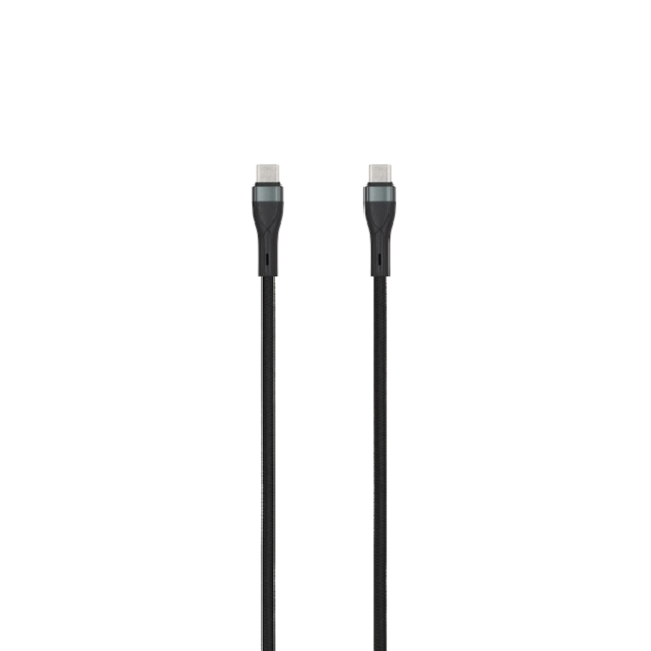 The One USB-C į USB-C kabelis, 2 m, pintas juoda