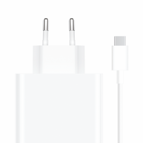 Xiaomi tinklo įkroviklis USB A+kab 120W balta