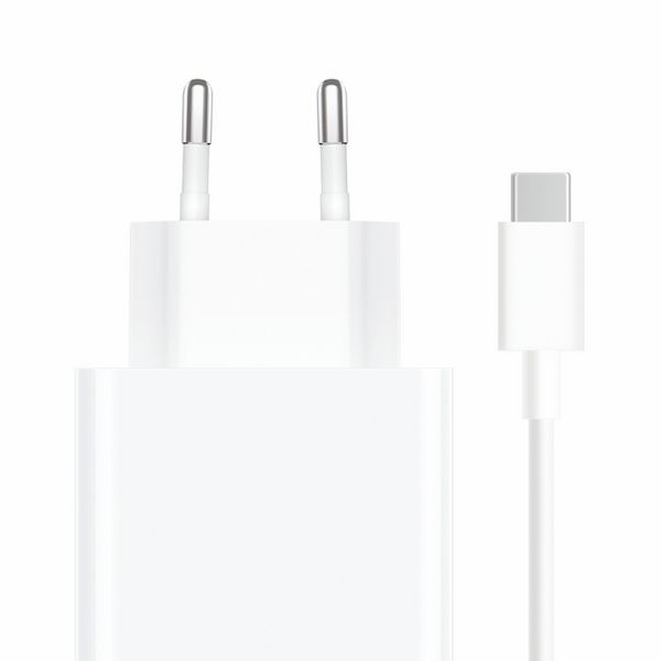 Xiaomi tinklo įkroviklis USB A+kab 67W balta