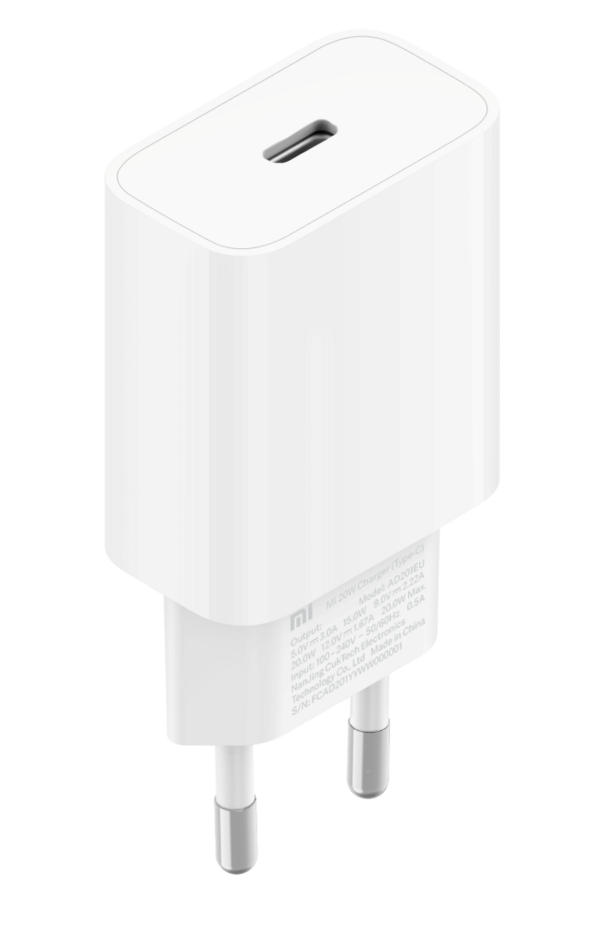 Xiaomi tinklo įkroviklis USB C, 20W balta