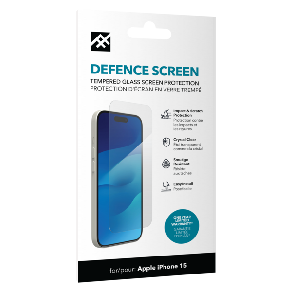 Zagg ekrano apsauga iPhone 15 skaidri